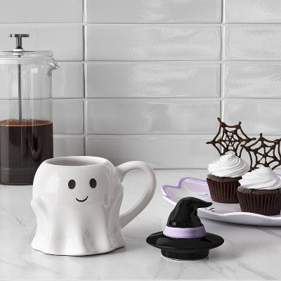  7.8 Fl Oz Figural Mini Ghosty Mug With Lid - Hyde And EEK! Boutique™