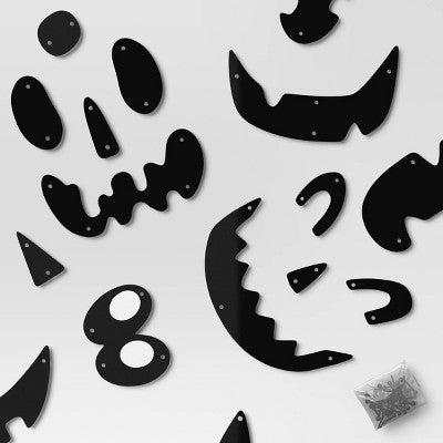  90pc Pumpkin Pusher Jack Face Halloween Decorative Prop Kit - Hyde And EEK! Boutique™