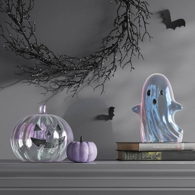  Iridescent Plastic Jack O'Lantern Decor - Hyde And EEK! Boutique™