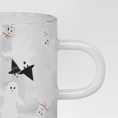  15.2 Fl Oz Glass Ghost Print Mug - Hyde And EEK! Boutique™