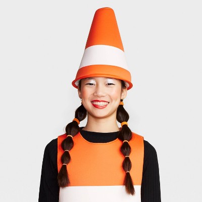  Kids' And Adult Glow In The Dark Construction Cone Halloween Costume With Headpiece One Size - Hyde And EEK! Boutique™