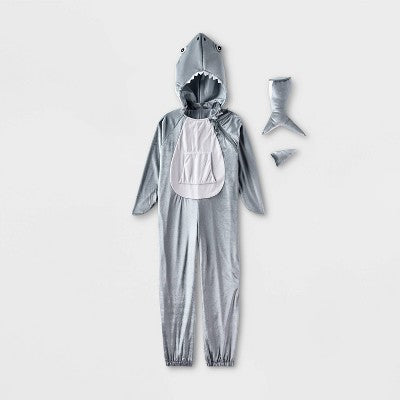  Kids' Shark Adaptive Halloween Costume Jumpsuit - Hyde And EEK! Boutique™ Gray